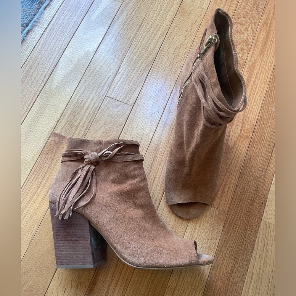 Steve Madden brown suede booties Size 10